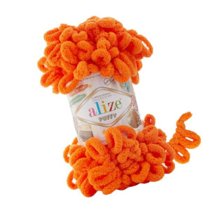 Włóczka Alize Puffy - 766 Soczysty Pomarańczowy