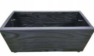 Doniczka drewniana 25x50cm drewno palisander