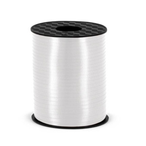 Wstążka tasiemka plastikowa biała 225 m