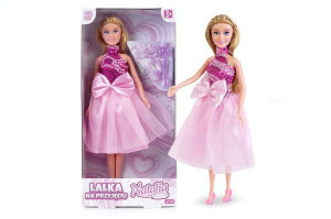 Lalka Natalia W Różowej Sukience 29 Cm