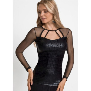 Dopasowana Bluzka Ze Zdobieniem 36-38 903066