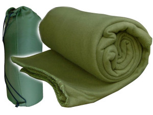 Koc Polarowy Zielony 200 X 150 Cm