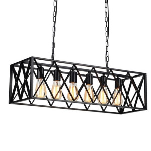 Lampa wisząca industrialna / Żyrandol Loft - 8 punktów oświetleniowych