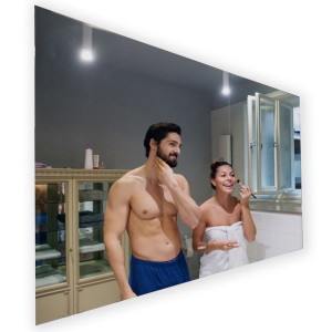 Lustro Łazienkowe Podświetlane LED Dotyk 130x90 cm