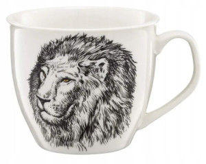 Ambition Duży Kubek Porcelanowy Wild Lion 550ml