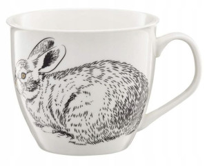Ambition Duży Kubek Porcelanowy Wild Rabbit 550ml