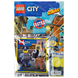 Lego City 1/2023 Komiks + Policjant + Pie