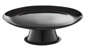 Patera Taca Na Ciasto Lily Czarna 25cm Ambition