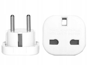 Angielska Wtyczka Przejściówka Adapter Uk Na Pl Eu