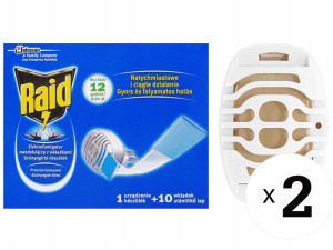 2x Urządzenie Raid + 20 Wkładek Przeciw Komarom
