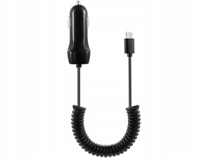 Ładowarka Samochodowa 2xusb + Kabel Usb-c 3a Quick