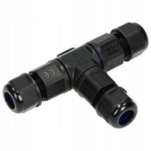 Konektor Trójnik T Ip68 Max 3x4mm2 450v/25a Orno