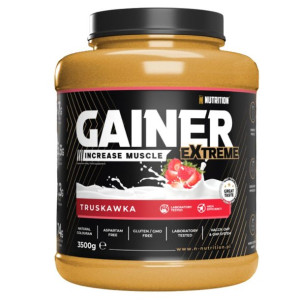Gainer Truskawka 3, 5 kg ODŻYWKA WĘGLOWODANOWO BIAŁKOWA