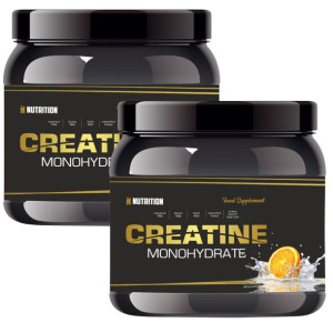 Kreatyna 2x 500g Masa Mięśniowa Siła Pure Creatine Pomarańcza