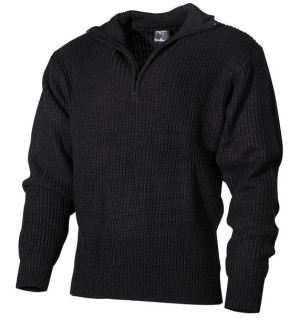 Sweter "Troyer" czarny XXL