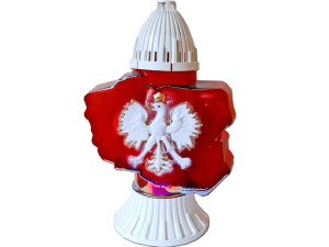 Znicz znicze lampion GODŁO+WKŁAD