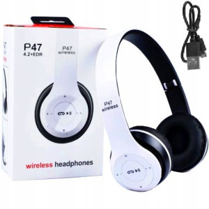 Słuchawki Bezprzewodowe Nauszne Mp3 Bluetooth P47