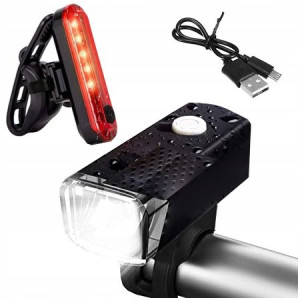 LAMPKA ROWEROWA przednia tylna USB lampki rowerowe
