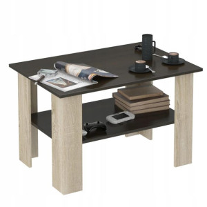 Ława stolik kawowy z półką AA-1 MIX WENGE SONOMA
