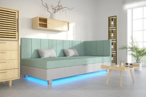Tapczan jednoosobowy Paula Pro Led 80cm