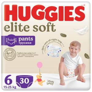 Pieluchomajtki HUGGIES Elite Soft Pants Mega 6 (15-25kg) 30 szt