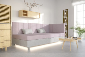 Łóżko jednoosobowe tapczan Paula Pro Led 90cm