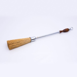 Kropidło chromowane z drewnianą rączką, małe 55cm