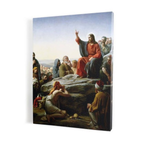 Nauczanie na górze, obraz na płótnie canvas