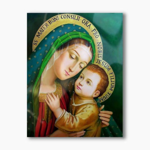 Matka Boża Dobrej Rady, nowoczesny obraz religijny plexi