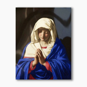 Matka Boża w modlitwie, nowoczesny obraz religijny plexi