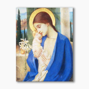 Matka Boża z Dzieciątkiem, nowoczesny obraz religijny plexi