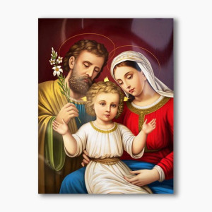 Święta Rodzina, nowoczesny obraz religijny plexi