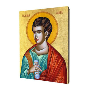 Ikona drewniana religijna ze złoceniem św. Filip