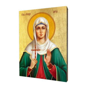 Ikona drewniana religijna ze złoceniem św. Daria