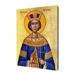 Ikona religijna drewniana święta Irena