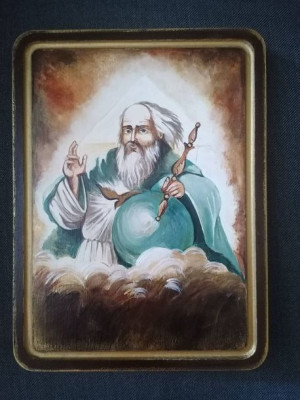 Ikona ręcznie pisana Bóg Ojciec 22,5 x 30,5 cm