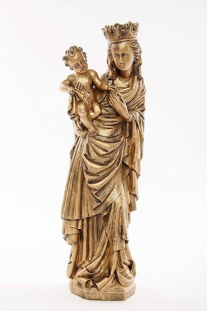 Matka Boża z dzieciątkiem (płaskorzeźba) - Figura (57 cm)