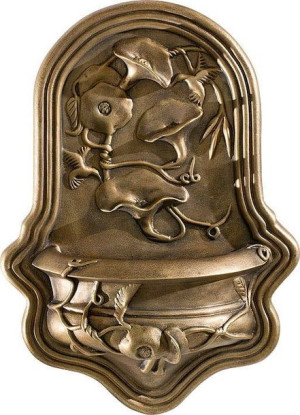 Misa z kwiatami - figura (50 cm)