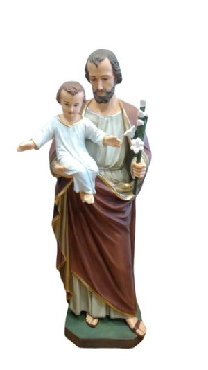 Św. Józef Opiekun (z dzieciątkiem i lilijką) - Figura (130 cm)