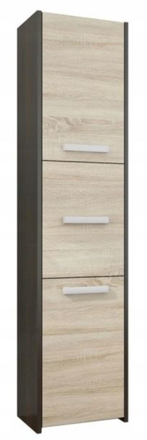 Szafka łazienkowa słupek 3d ŁŁ-23 WENGE MIX SONOMA