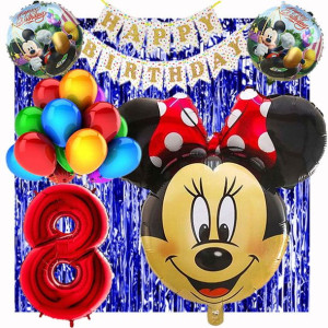 Zestaw Balonów Na 8 Urodziny Myszka Minnie 21szt