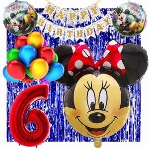 Zestaw Balonów Na 6 Urodziny Myszka Minnie 21szt