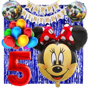 Zestaw Balonów Na 5 Urodziny Myszka Minnie 21szt