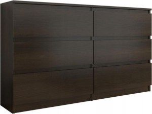Komoda szafka 6 szuflad RR-140 WENGE