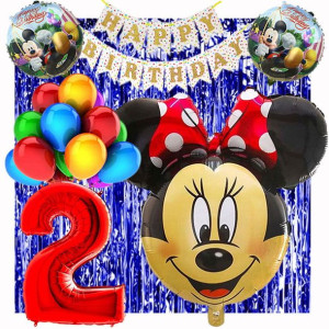 Zestaw Balonów Na 2 Urodziny Myszka Minnie 21szt