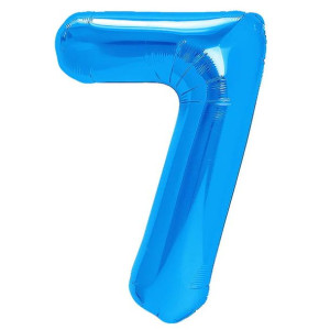Balon 40cm Cyfra Niebieska 7