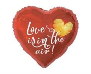 Balon 18" Serce Love Is In The Air