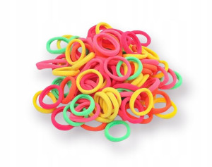 Gumki Do Włosów Frotki Neon 50 Szt