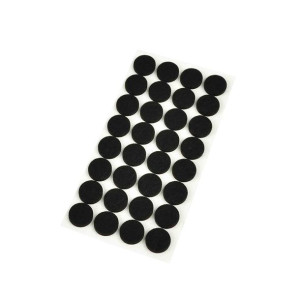Samoprzylepne podkładki filcowe 17mm 32szt czarne