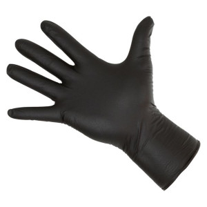 Rękawice nitrylowe Nitrile Long Black czarne 50szt. Rozmiar L Kerbl